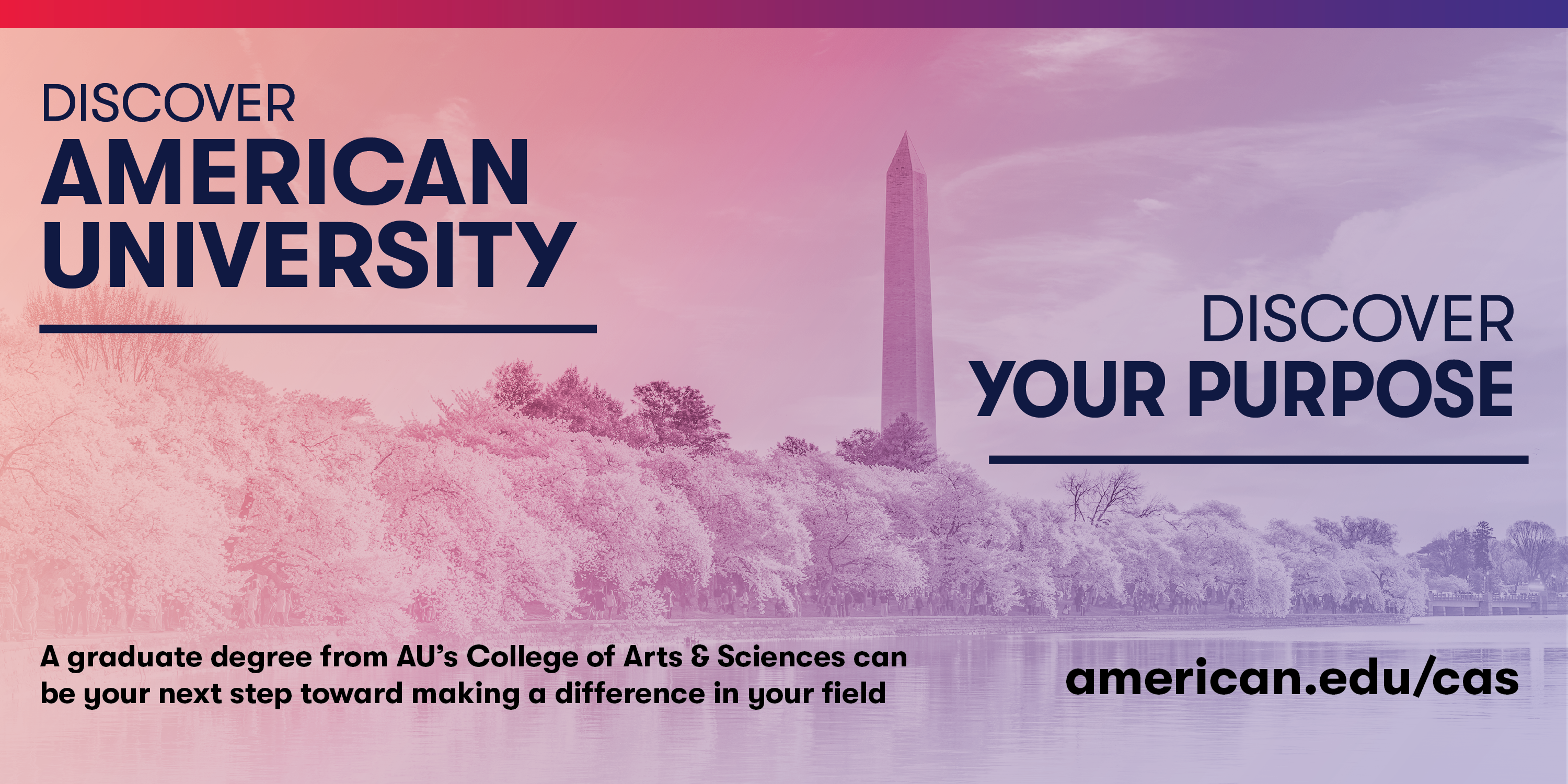 Discover American University. Discover your purpose.