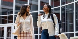 Students talk to each other