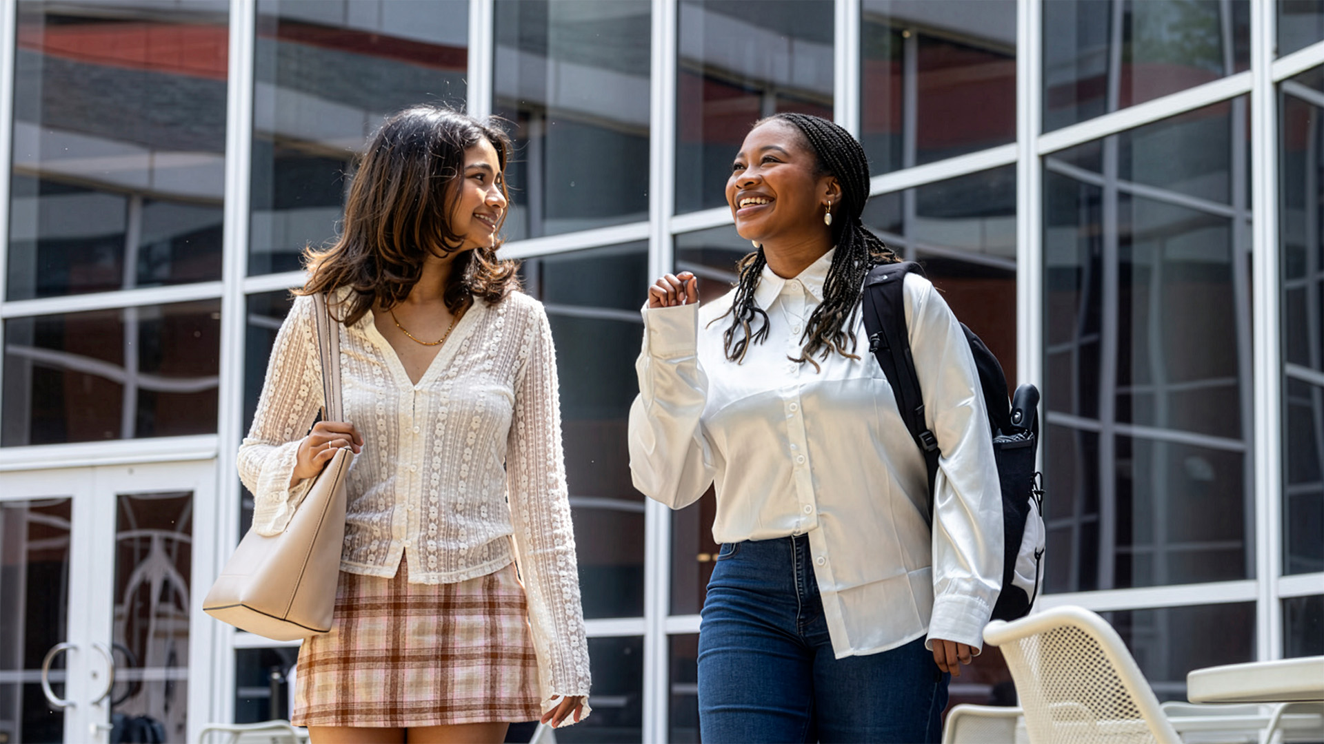 Students talk to each other
